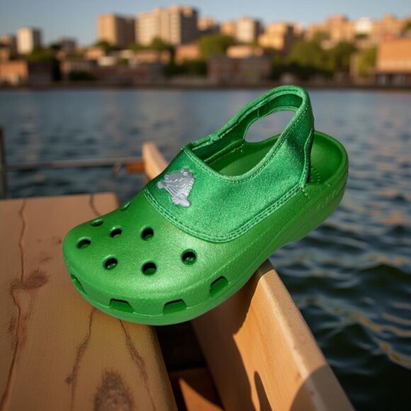 Unisex Crocs Cayman Crocking Green Shoes Size M1 W3 J1 - Picture 1 of 7